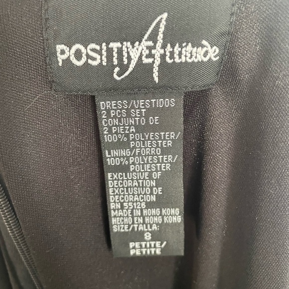 🌸 Positive Attitide Black Dress 2Pc Set - Picture 10 of 10
